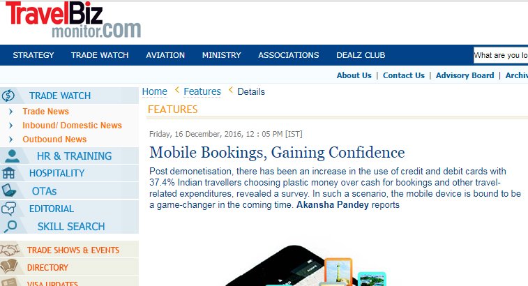 Big Breaks Coverage in Travel Biz Monitor