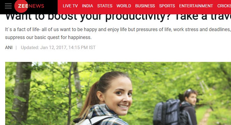 Big Breaks Coverage in Zee News