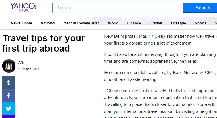 Big Breaks Coverage in Yahoo News