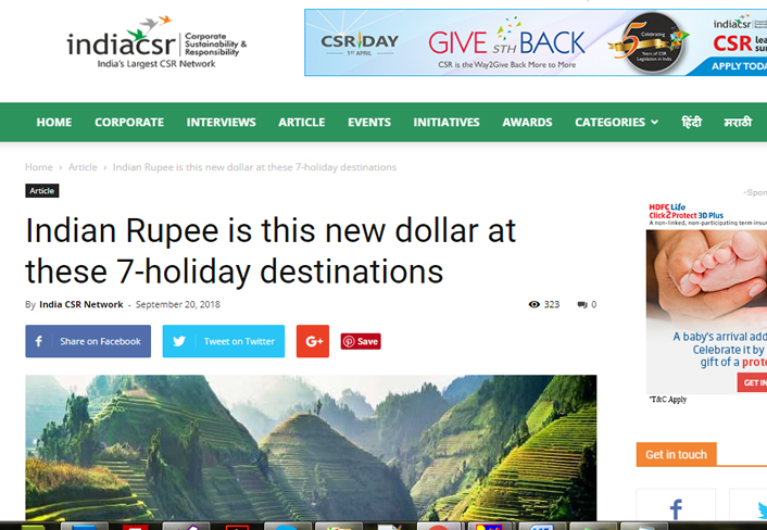 Big Breaks Coverage in India CSR