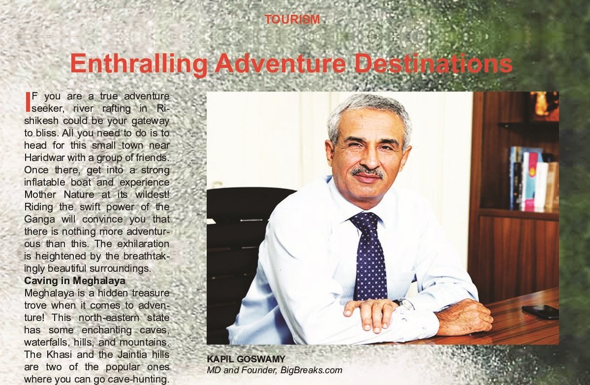 Big Breaks print coverage in Safari India Magazine