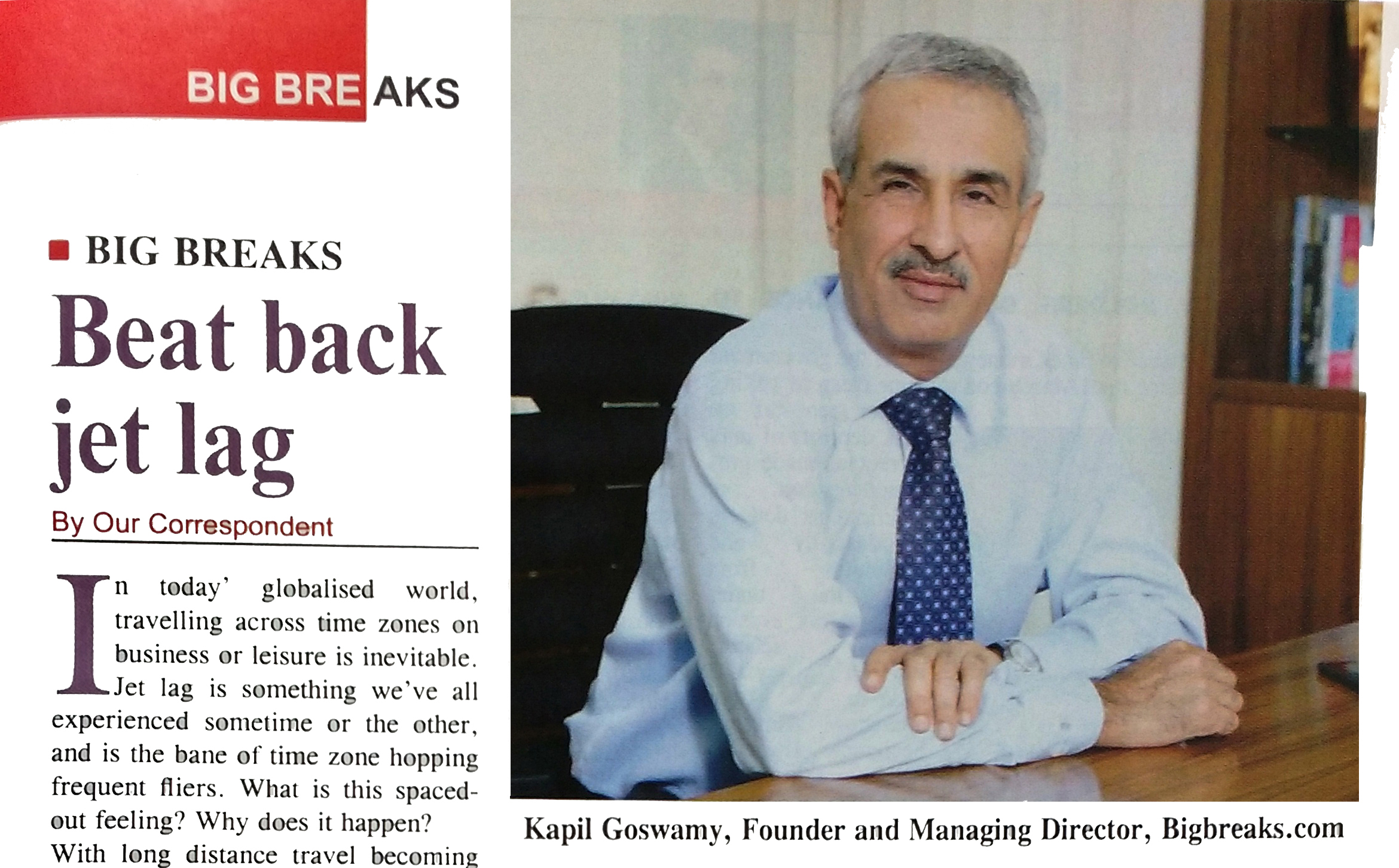 Big Breaks print coverage in Business Shere