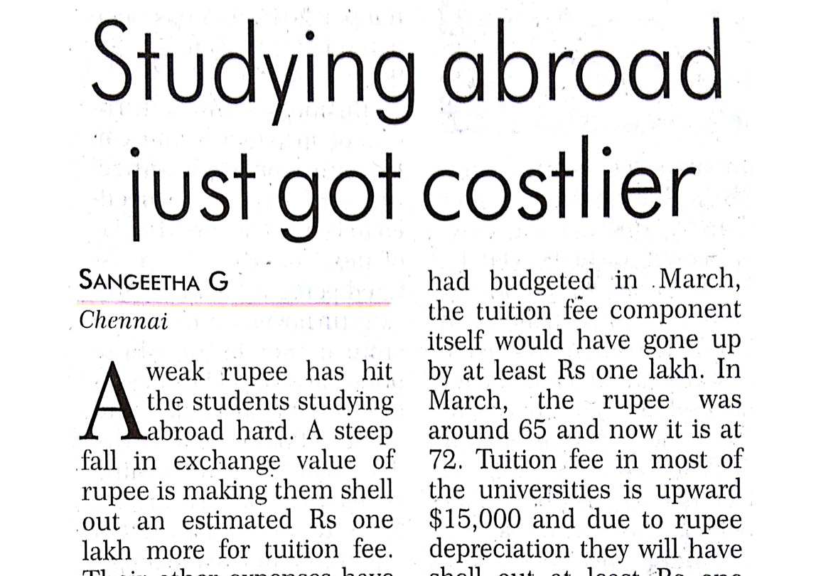 Big Breaks print coverage in Financial Chronicle